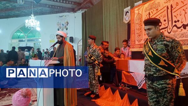 تشییع پیکر شهید گمنام در شهرستان کاشمر 