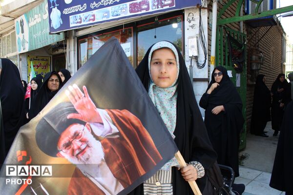 برگزاری مراسم عزاداری رهبر شهید در شهر آشخانه