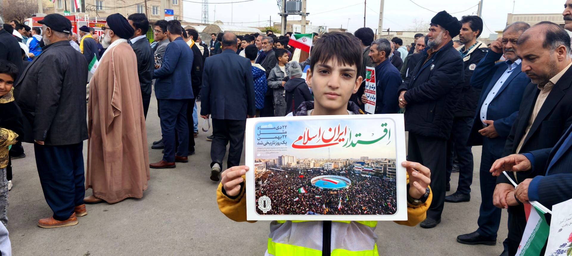شور و حماسه راهپیمایی 22 بهمن در شهر جعفریه
