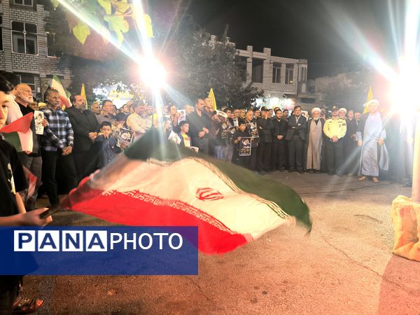 تجمع مردم شهید پرور گناباد در شهادت رهبر مجاهد لبنان