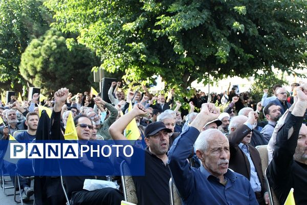 مردم استان البرز جنایت بزرگ رژیم صهیونیستی را علیه شهیدان مقاومت محکوم کردند