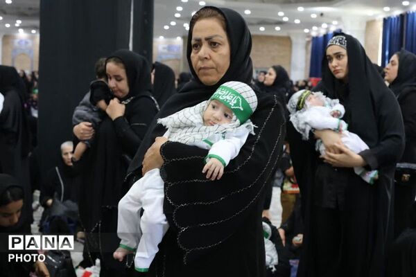 شکوه آیین جهانی شیرخوارگان حسینی در مصلی باقرشهر؛ پخش زنده از رسانه ملی