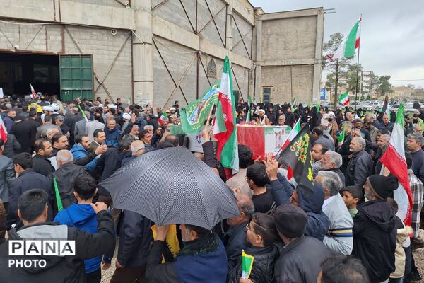 راهپیمایی روز قدس و تشییع شهید اقتدار در مرودشت