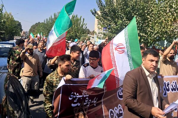 همبستگی مردم ولایتمدار نسیم‌شهر در راهپیمایی علیه رژیم صهیونیستی