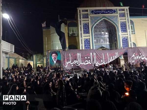 عزاداری شام غریبان حضرت اباعبدالله الحسین (ع) مردم روستای کنارترش
