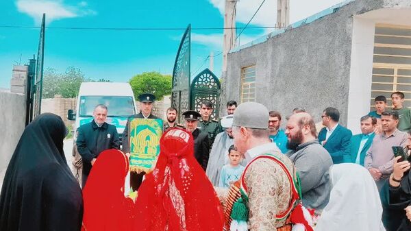 ورود پرچم متبرک حرم رضوی به شهرستان مارگون