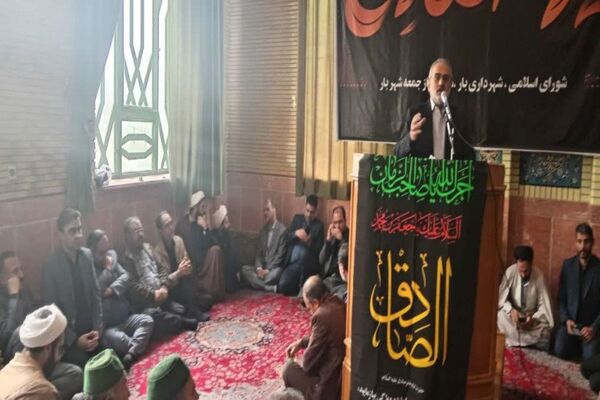 برگزاری مراسم سوگواری شهادت امام جعفر صادق(ع) در شهر بار حضور معاون پارلمانی رئیس جمهوری