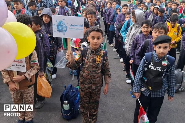 زنگ پدافند غیرعامل در دبستان ملاصدرا شهرستان قدس
