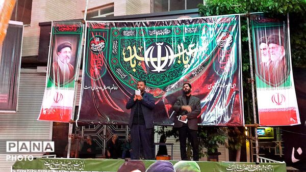 مراسم عزاداری شب های دهه اول محرم در شهرستان درگزین با حضور عزاداران شهر شاهنجرین