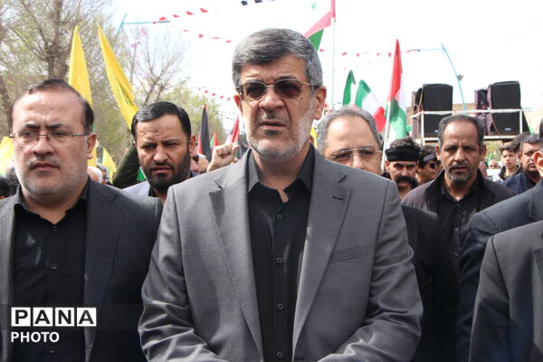 قاب هایی از حماسه آفرینی یزدی ها در روز قدس