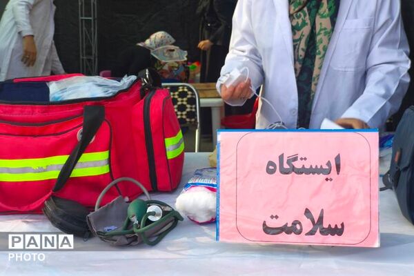 خدمت رسانی اداره آموزش و پرورش کهریزک در موکب عشاق الحسین اربعین