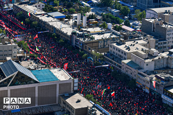 تشییع پیکر رهبر شهید انقلاب در مشهد مقدس-۱
