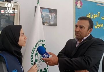 مصاحبه مدیر سازمان دانش‌آموزی استان اردبیل با دانش آموز خبرنگارپانا