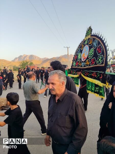 قافله نمادین کربلا در روستای علی آباد پیشکوه تفت