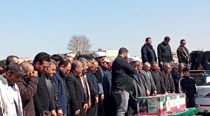 تشییع پیکر شهید مهدی سیدی در شهرک شهید پرور امیریه