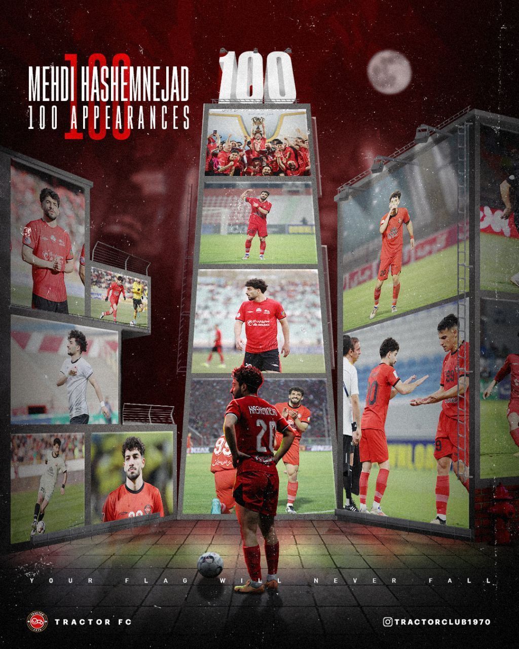 هاشم‌نژاد صدتایی شد؛ افتخار جوان تراکتور