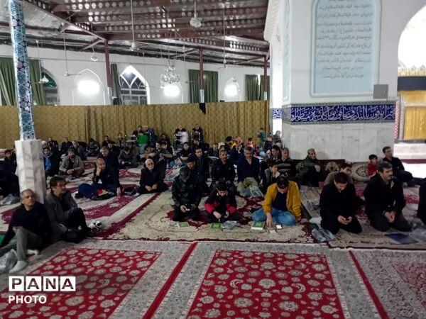 عزاداری احیای بیست و سوم در امامزاده سید محمد کاشمر