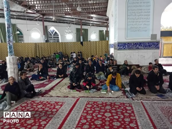 عزاداری احیای بیست و سوم در امامزاده سید محمد کاشمر