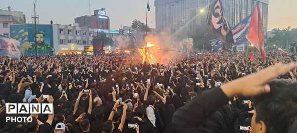 آیین خیمه سوزان عصر عاشورا در مشهد