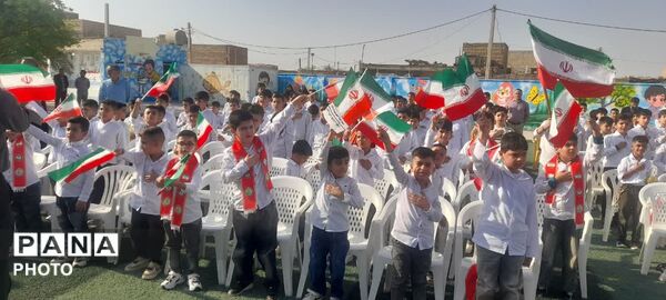 میثاق دوباره با آرمان‌های شهدا در دبستان شاهد علی هاشمی