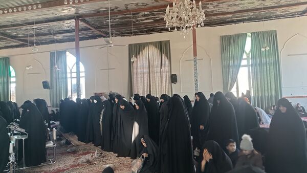 برگزاری مراسم تشییع نمادین پیکر حضرت فاطمه(س)در امامزاده سید محمد(ع)کاشمر