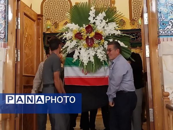 تشییع پیکر مطهر شهیده مریم قنبریان شهید جنایت رژیم صهیونیستی در آستان مقدس حضرات سیدالکریمان