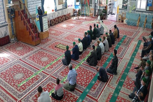 اقامه نماز جمعه همزمان با وفات حضرت معصومه (س) در مسجد جامع شهر بار نیشابور