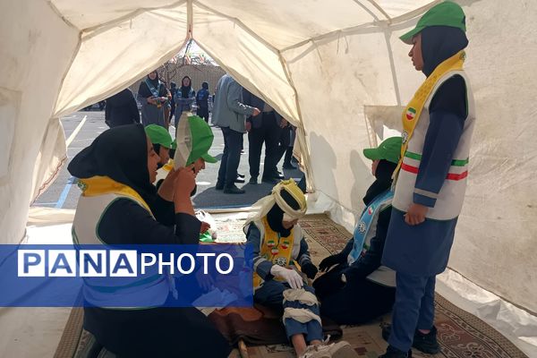 مانور مهارت‌های تشکیلاتی پیشتازان هم‌دل، همفکر و همکار در شیراز