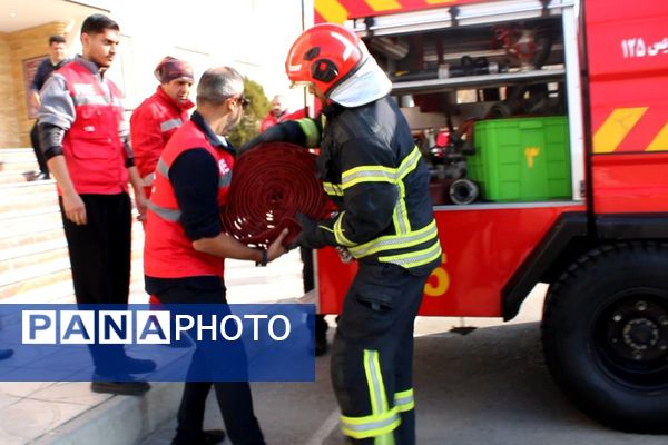 مانور سراسری زلزله و ایمنی در پردیس