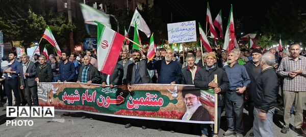 حضور مردم غیور آشخانه در هفتادوهشتمین راهپیمایی شبانه