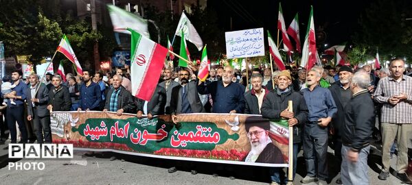 حضور مردم غیور آشخانه در هفتادوهشتمین راهپیمایی شبانه