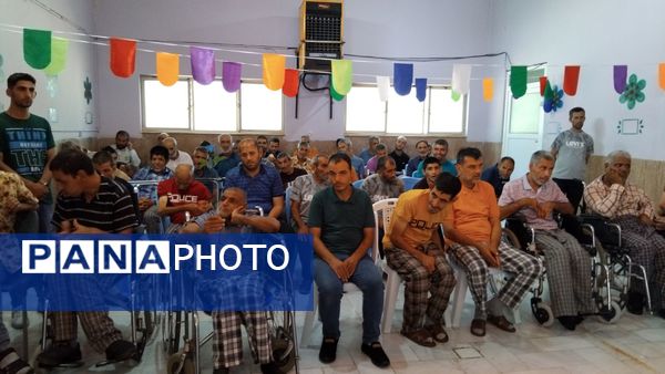 مراسم استقبال از زائر اولی‌های مددجویان مرکز توانبخشی فردوس اهر
