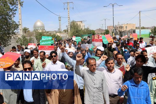 راهپیمایی روز قدس در قلعه‌گنج