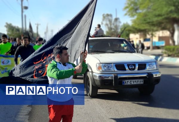 تشییع شهید قهرمان بر دستان پهلوانان خوزستان