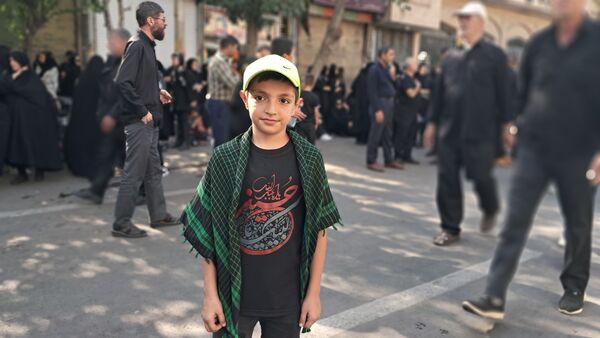 حضور کودکان و نوجوانان در دسته حسینیه اعظم زنجان 