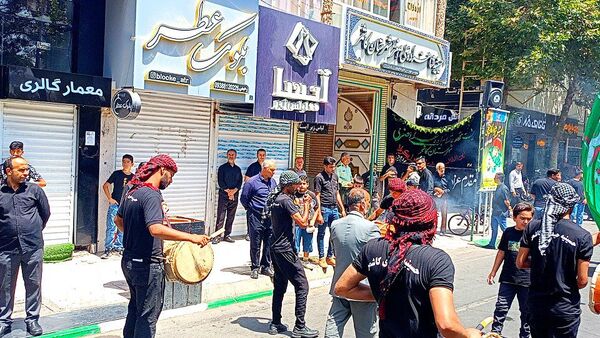 عزاداری هیأت های کاشمر در روز هفتم ماه محرم
