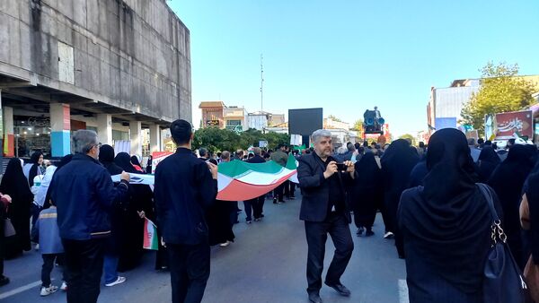 راهپیمایی ۱۳ آبان در قائمشهر