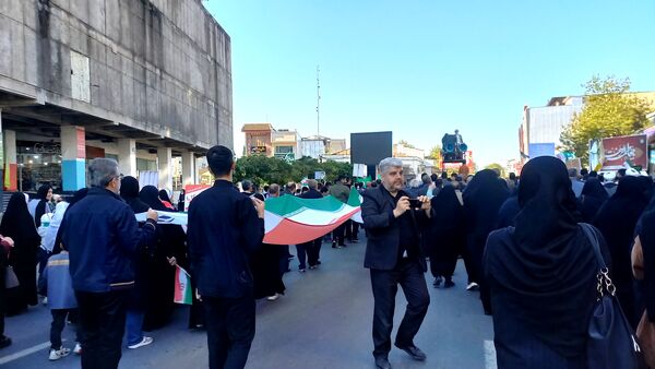 راهپیمایی ۱۳ آبان در قائمشهر