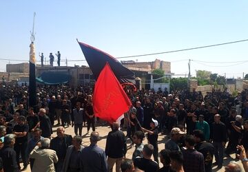 مراسم عزاداری و زنجیر زنی شهادت امام حسن مجتبی (ع) و پیامبر اکرم (ص) در  روستای کفکی خراسان رضوی