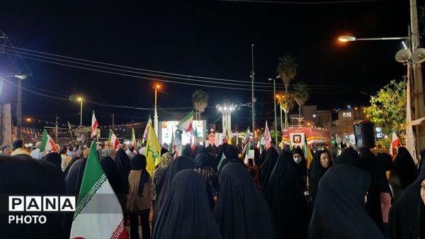 مردم هویزه ثانی شهرستان پلدختر باز هم میدان دار وفاداری شدند