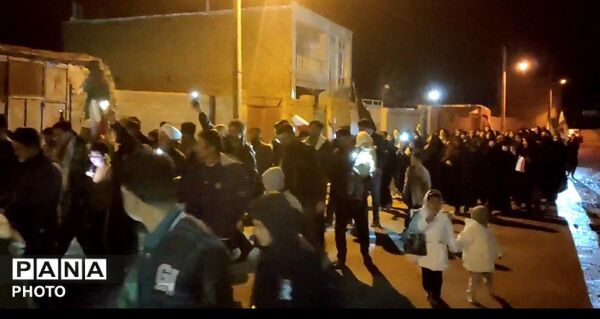 اجتماع و راهپیمایی در روستای همت آباد باخرز