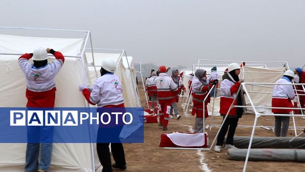 مانور زلزله با محوریت ارزیابی کمیته‌های بحران در سالروز زلزله بم در نظرآباد