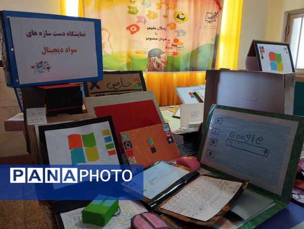 نمایشگاه دست‌سازه‌های دانش‌آموزی؛ تجلی خلاقیت و مهارت در آموزشگاه شقایق‌های ملارد