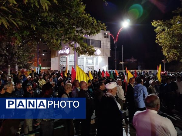 تجمع مردم کاشمر در محکومیت شهادت سیدحسن نصرالله