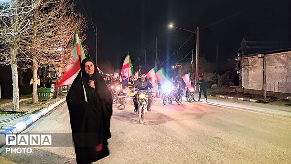 مردم استوارشهر بار در دفاع از اقتدار کشور و اعلام بیعت با رهبری