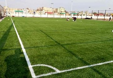 افتتاحیه زمین چمن در مدارس قادرآباد 