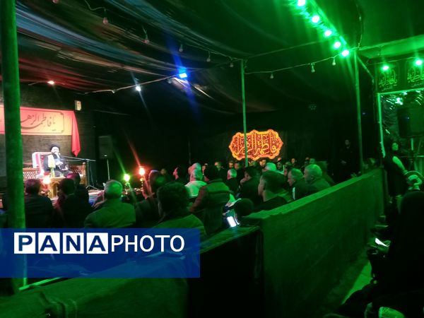 مراسم عزاداری ایام فاطمیه در شهرک سعدی شیراز