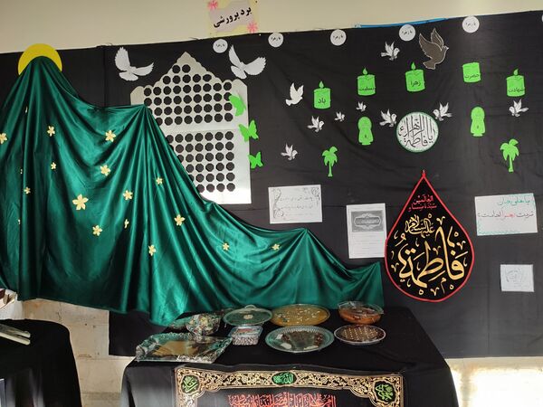 مراسم شهادت حضرت زهرا (س) در دبیرستان رفعت