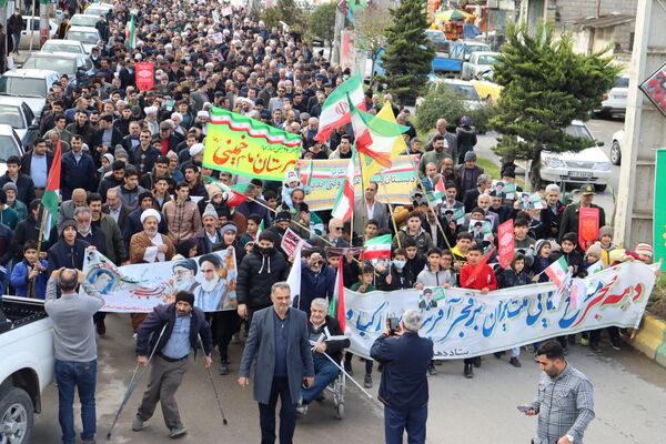 راهپیمایی ۲۲ بهمن بخش بندپی شرقی