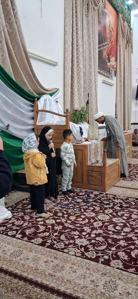 حضور پر رنگ کودکان روستای نقاب در جشن ولادت بانوی دو عالم